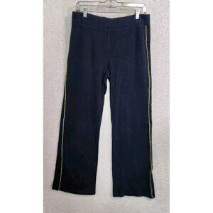 LRL Ralph Lauren Yoga Pants Womens M Blue Wide Leg Pull On Active Lounge